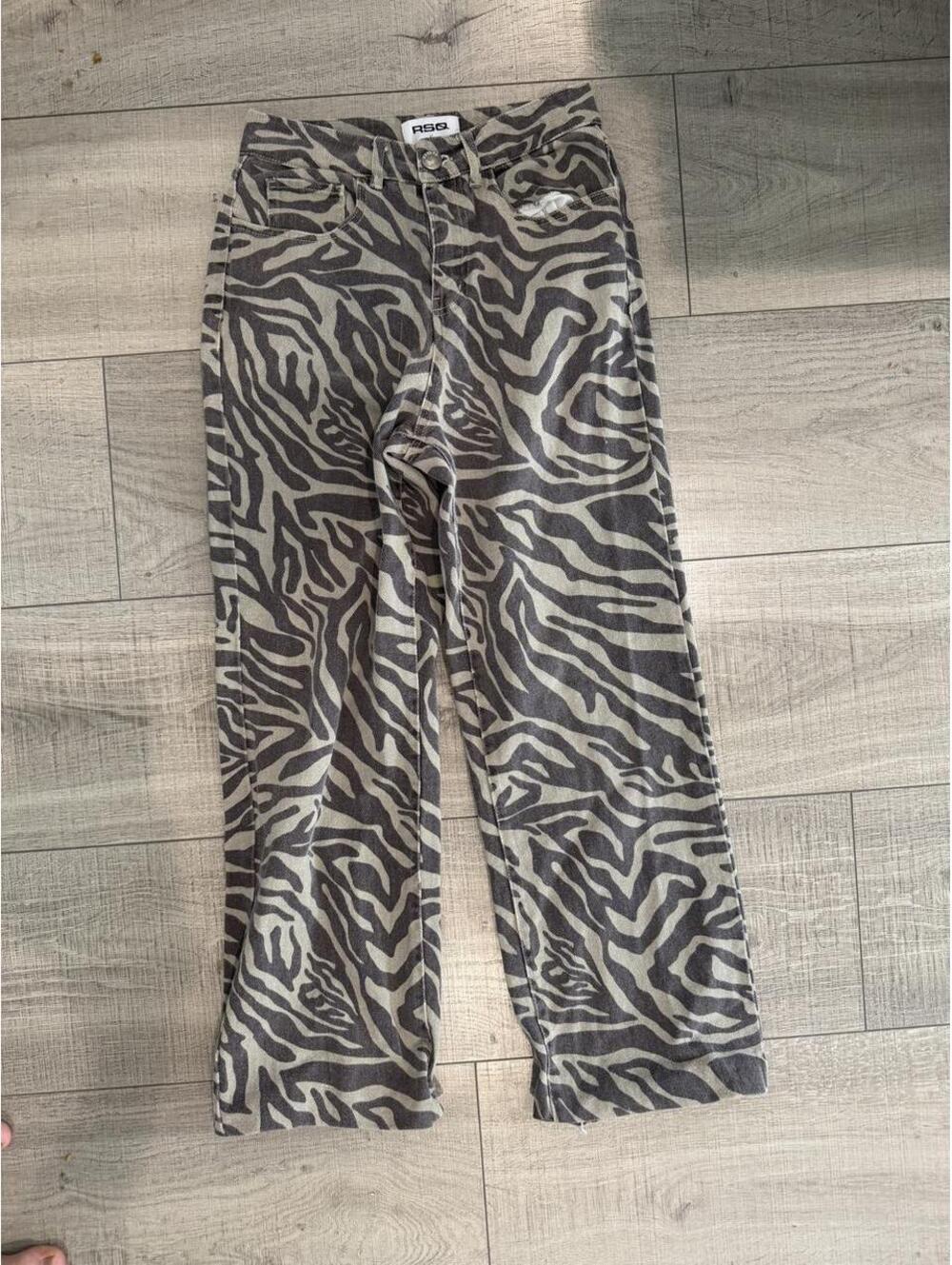 RSQ Women's Zebra Print Jeans
